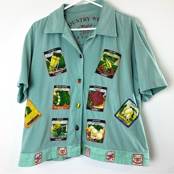 Country Wear Casuals Green Garden Veggie Dress & Jacket - XL - Picture 14 of 16